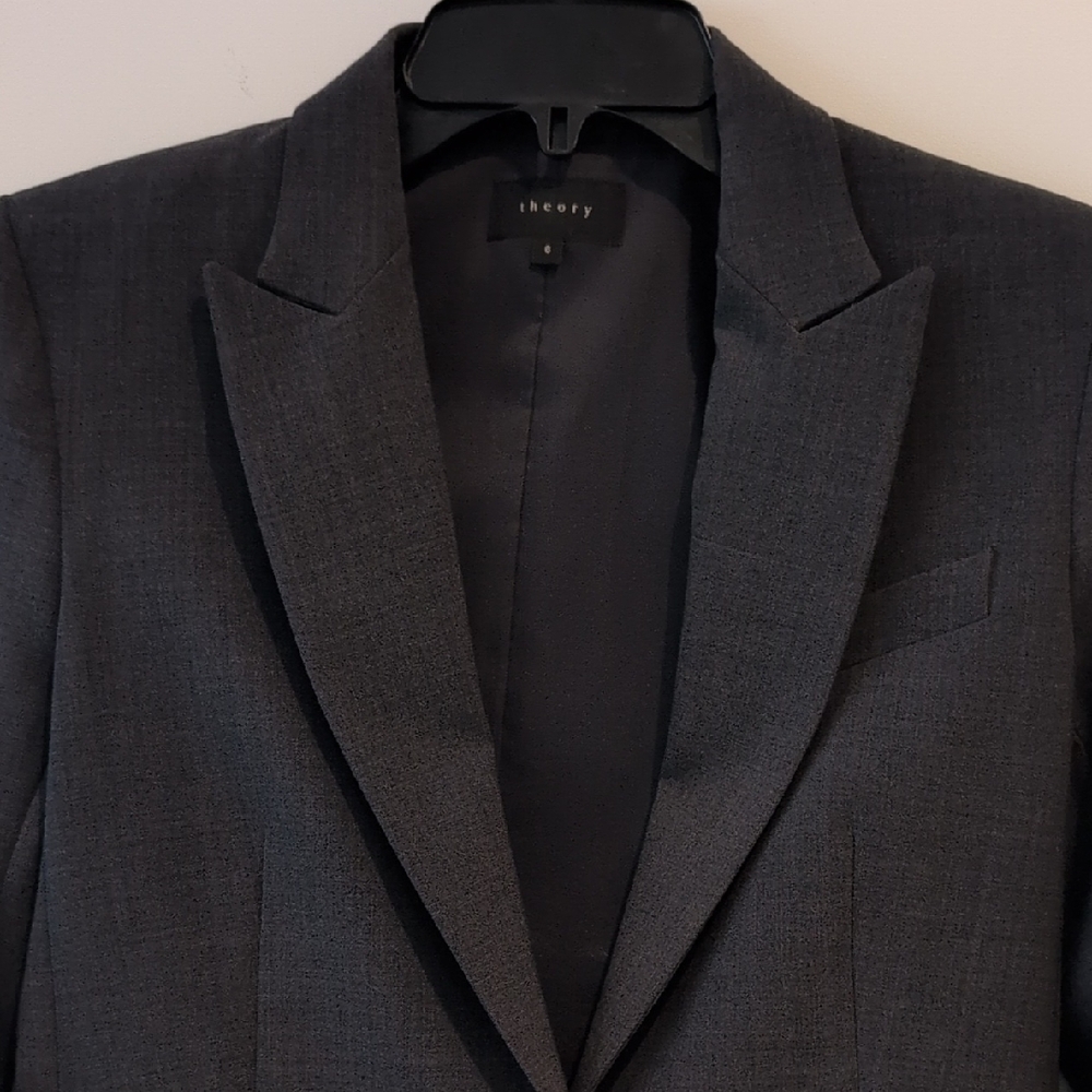 Theory Charcoal Suit - Blazer And Pants